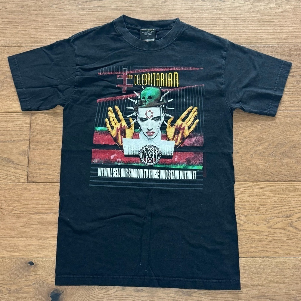 Marilyn Manson Artimonde The Celebritarian Vintage Y2K - Black - EUC - Size M